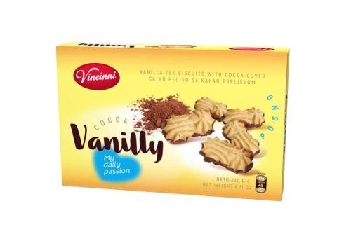 Biscuit a la Cacao Vanille POSNO 240g x10  - VINCINNI