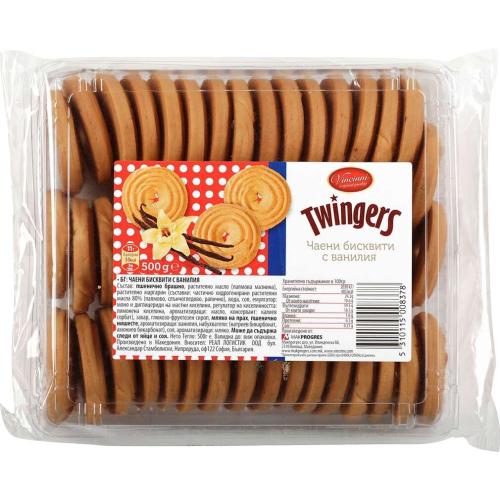 Biscuit à la Vanille TWINGERS 500g x6  - VINCINNI