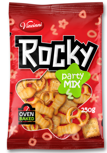 Cracker salé Rocky PARTY MIX  250g x12  -VINCINNI